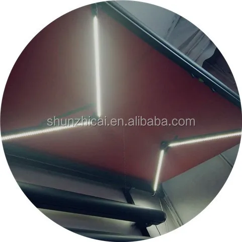 Electric Umbrella Awning Remote Control LED Light Outdoor Patio Garden Sunshade Waterproof UV Protection