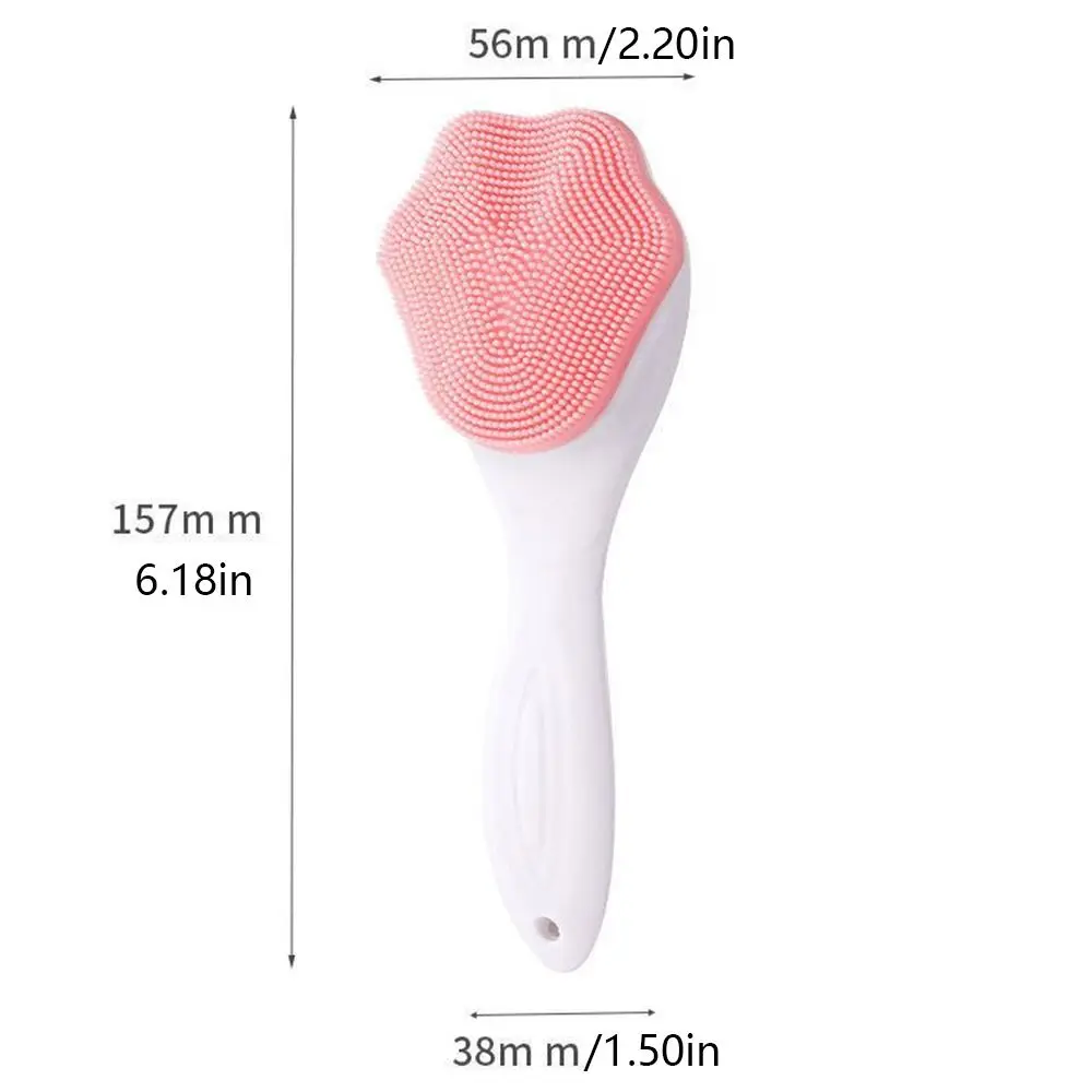 Silicone escova facial para cuidados com a pele, sílica gel, forma pata gato, purificador rosto macio, removedor de cravo