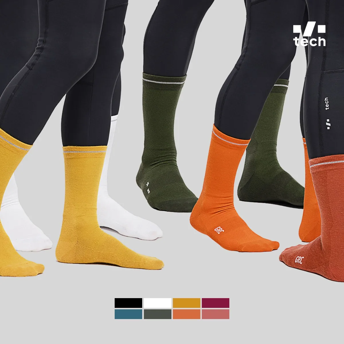 Meias térmicas GRC Cycling Apparel Tech