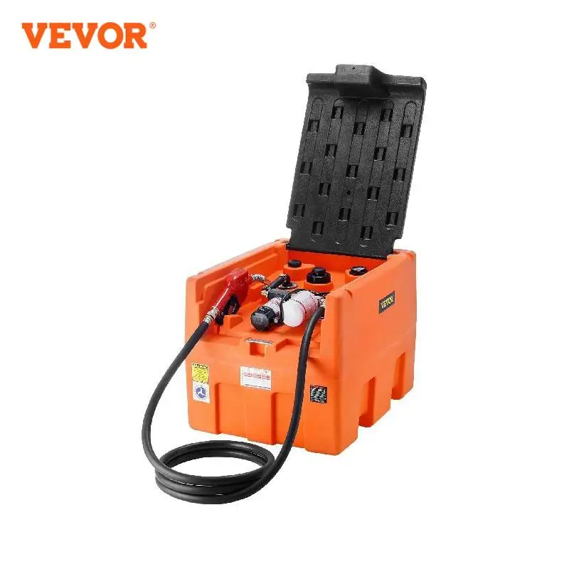 

VEVOR 48Gal Portable Diesel Tank 10.6GPM Flow Rate Fuel Tank with 12V Electric Transfer Pump 13.1 ft Hose for Oil Transportation