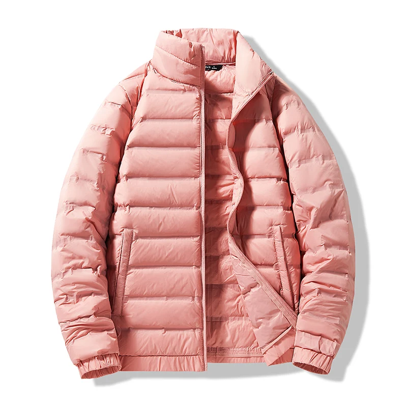 جديد الخريف والشتاء زوجين 90 بطة بيضاء أسفل أسفل سترة، الوقوف طوق، عارضة تنوعا، رقيقة جدا ودافئة سترة