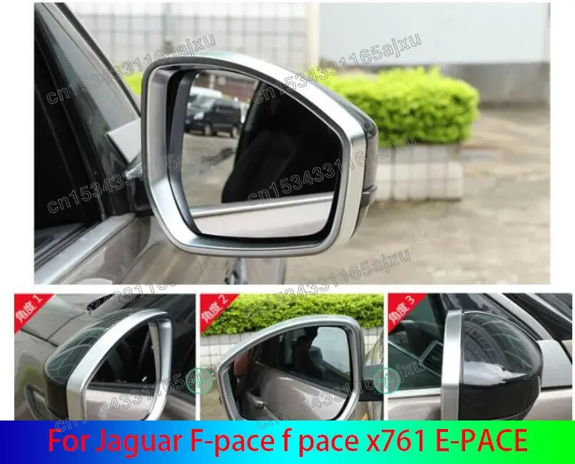 Car-styling For Jaguar E-PACE X540 2017 2018 2019 2020 ABS Matte Side RearView Mirror Cover Trim 2pcs