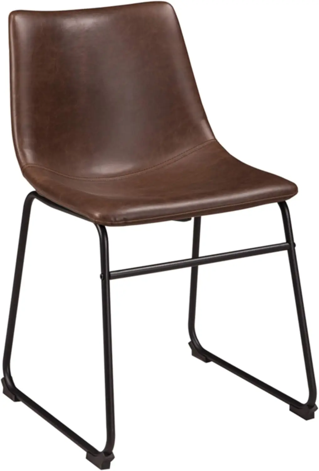 

Signature Design by Ashley Mid Century Centiar 18.75" Dining Bucket Chair, 2 Count, Black and Brown cafe table