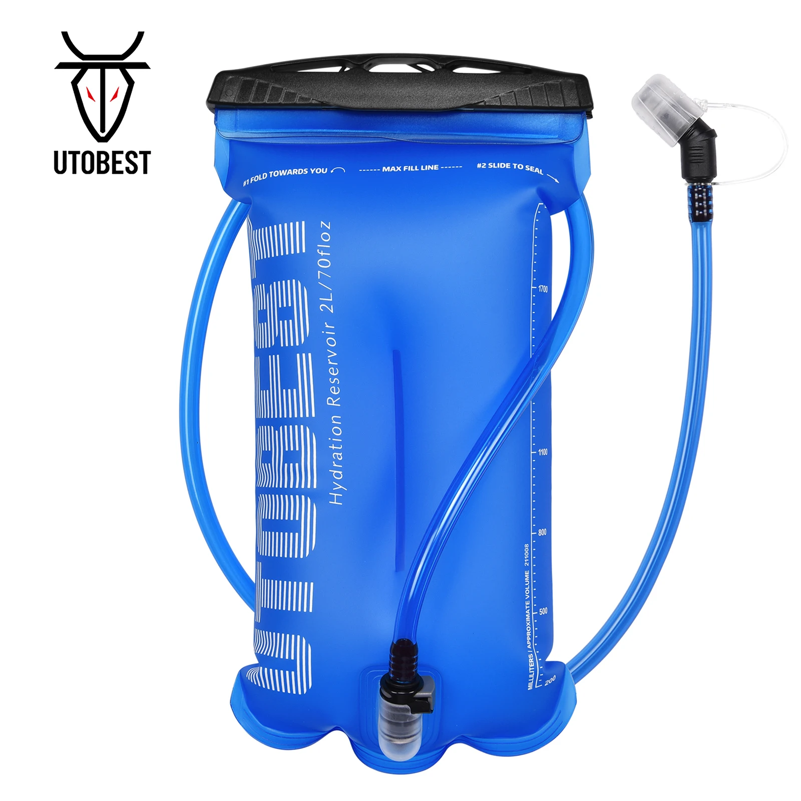 UTOBEST UTR217 1.5L/2L/3L المياه المثانة المجموعة المائية خزان بولي TPU حقيبة المياه للتخييم ركوب الدراجات الجري المشي لمسافات طويلة