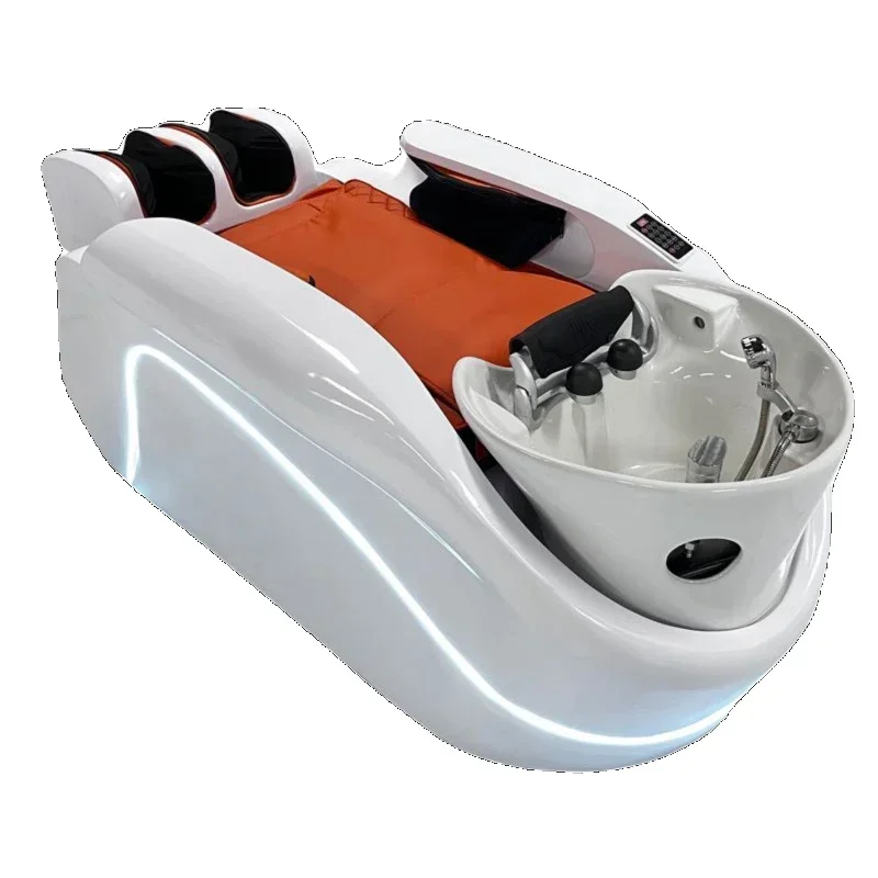 Máquina de cabelo econômica cabeça spa massagem massagem inteligente circulação de água spa cama pedicure cadeira cadeiras de barbear profissional sillas