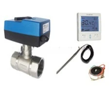 Proportional integral electric two-way control valve air conditioner proportional integral electric valve temperature control
