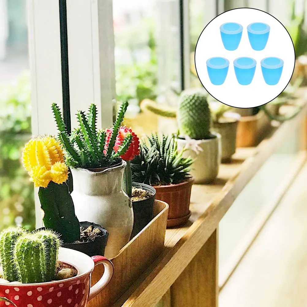 

5pcs Self Watering Flowerpot Automatic Water Absorption Planter For Indoor Outdoor Plants Lightweight Plastic Flower Pot Garden