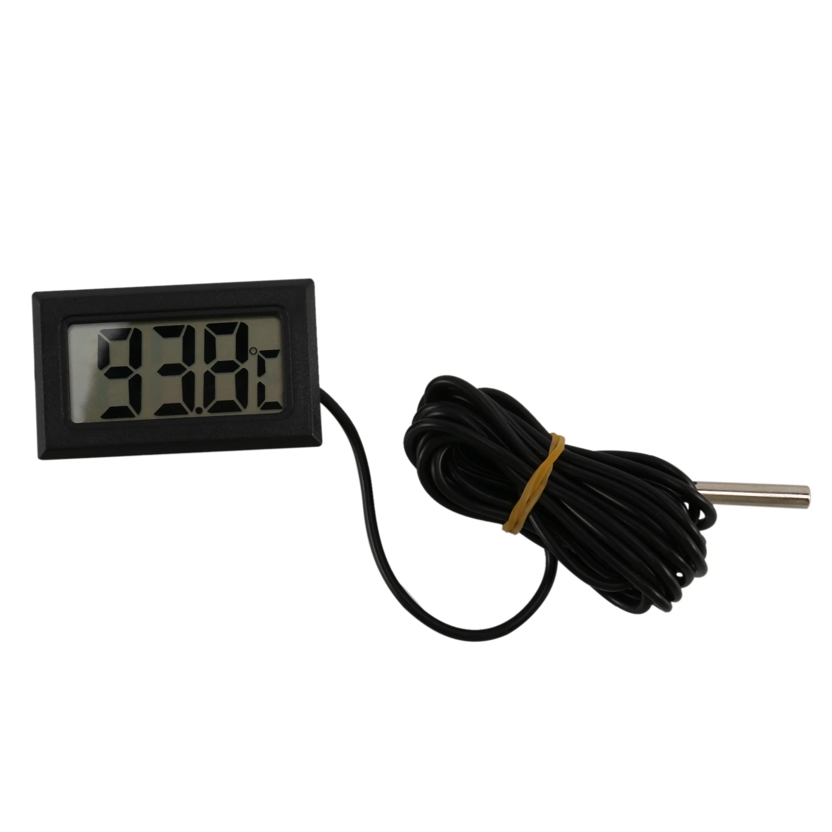 Thermometer digital LCD -40 Degrees Celsius + 110 Degrees Celsius Temperature measuring instrument Temperature gauge, 2 Meter