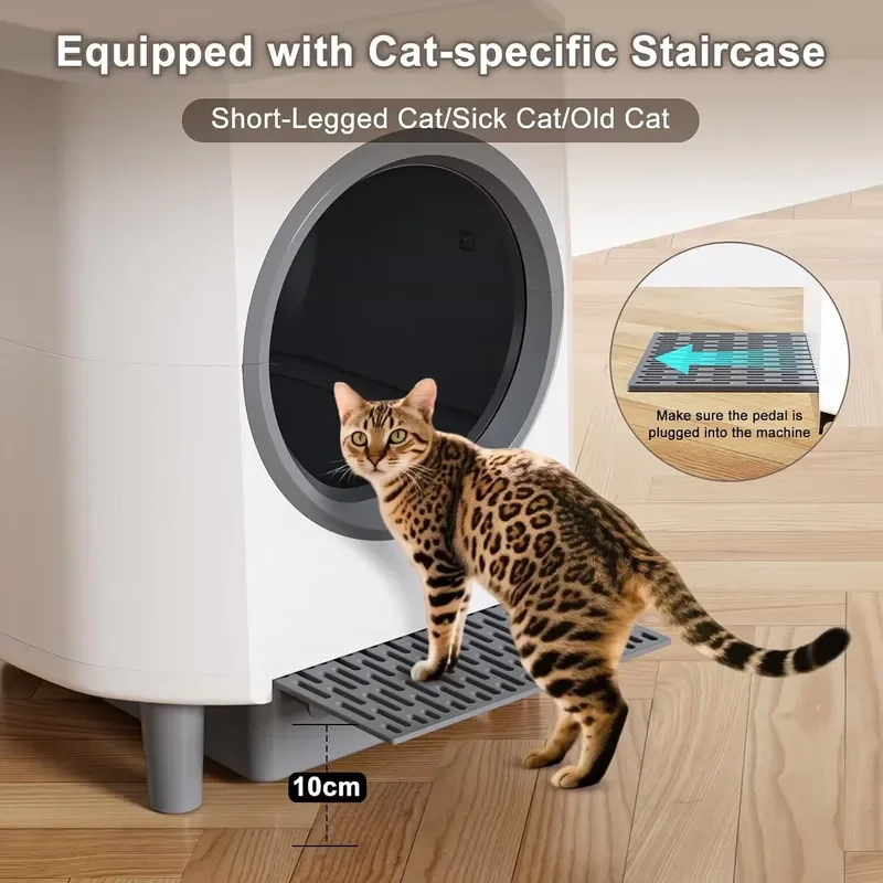 2026Hot Electric Automatic Box Self-Cleaning Scoop-Free Pet Toilet with Pull-Out Waste Drawer BPA Free