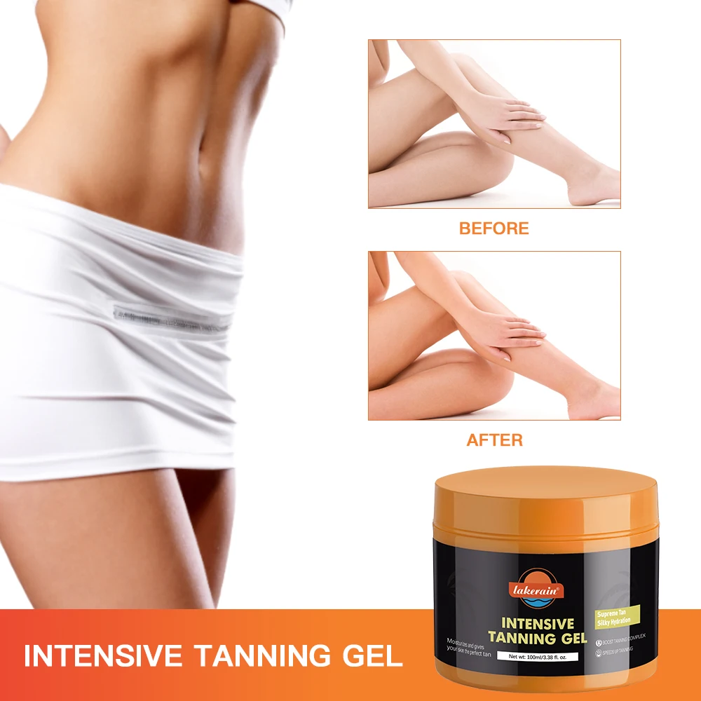 Lakerain Intensive Tanning Gel Body Cream Bronze Tanning Lotion Carroten Effective Sun Aid Take In Sunlight Moisturizing Cream view 4