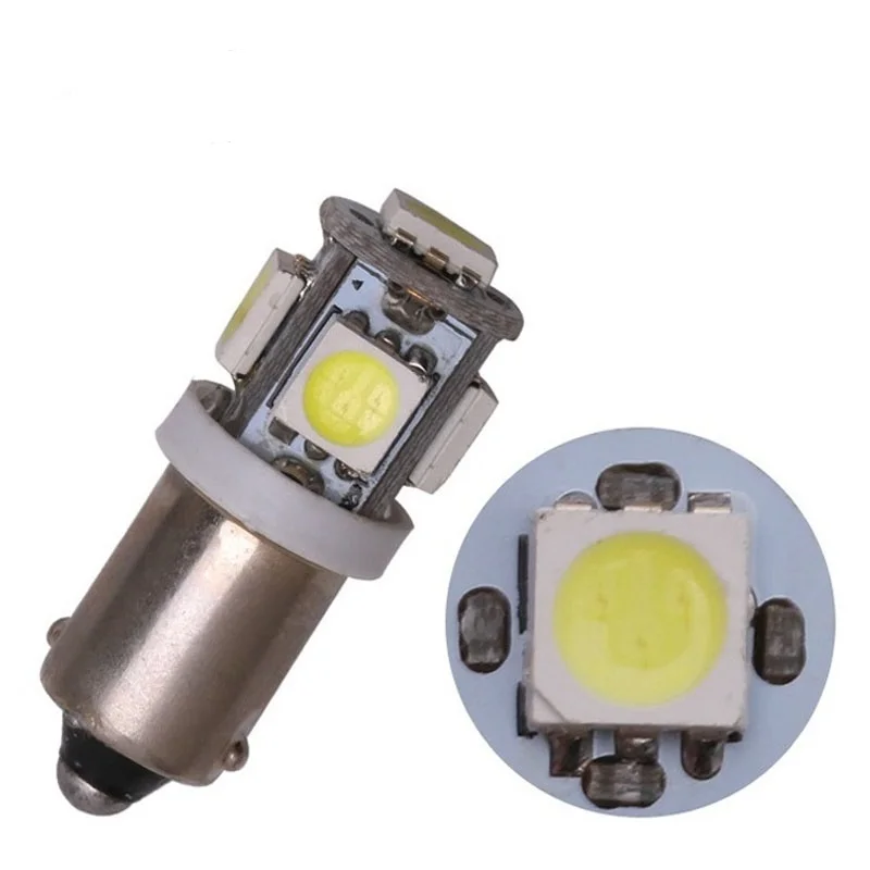 100 X T11 DC12v BA9S 5 SMD 5050 Bohlam Lampu LED 5SMD T4W 1445 Q65B H6W 182 53 57 Lampu Indikator Mobil Lampu Baji Bohlam Interior