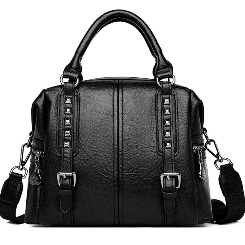 

Luxury Leather Large Capacity Women Tote Bag Fashion Designer Ladies Shoulder Crossbody Bag High Quality Brand Female Handbags