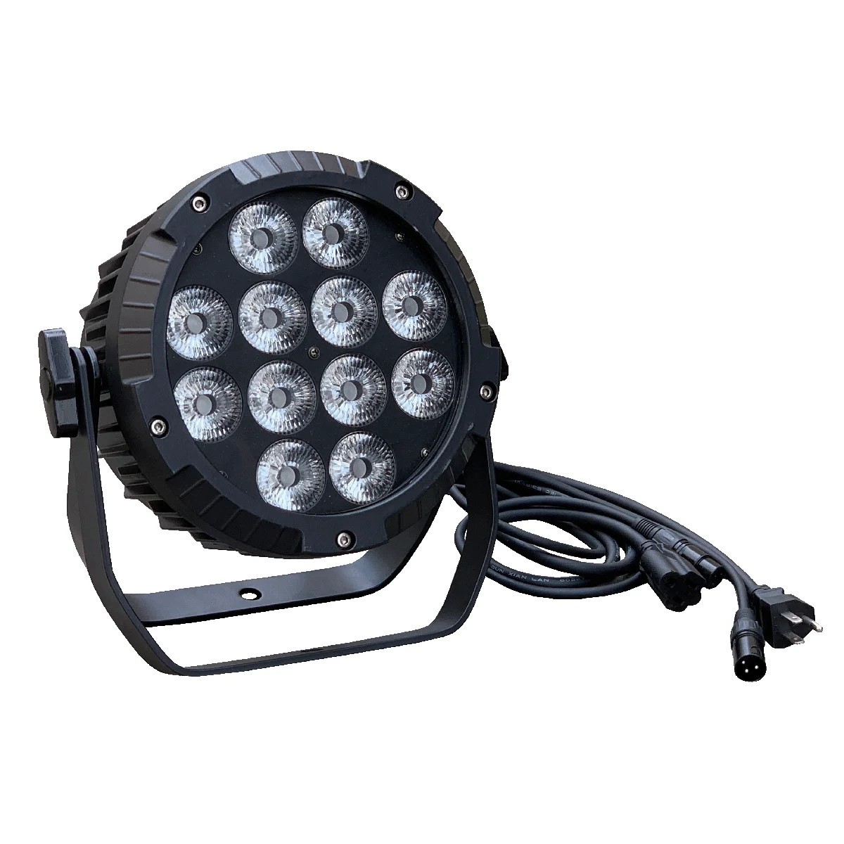 Professional Outdoor DMX Waterproof IP65 12x10W RGBW Light Emitting Diode Parking Light Stage Lighting