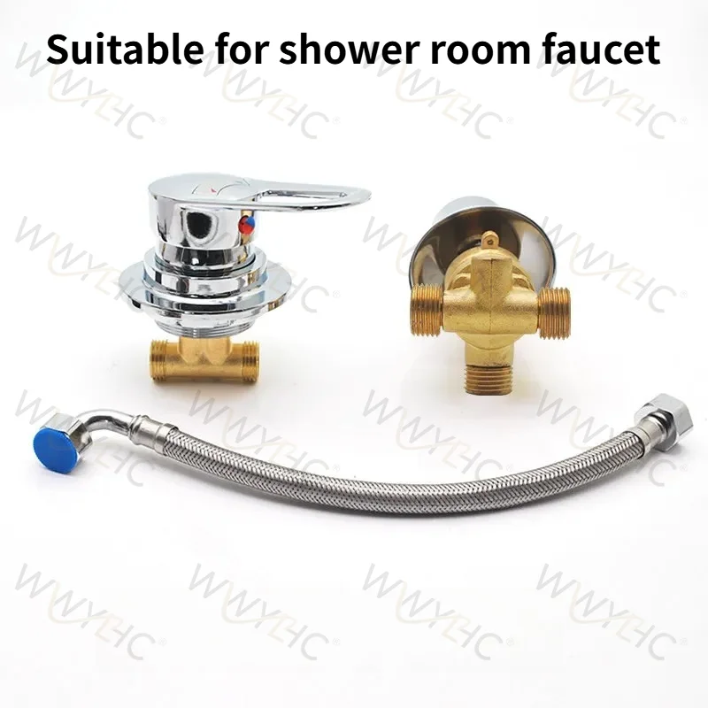 Hot Cold Mixing Switch Valve Suitable for Rain Shower Bathroom Shower Faucet Repair Parts