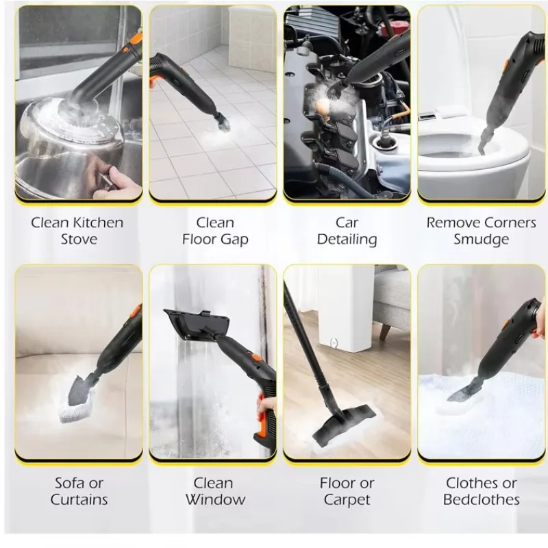 Latest Professional High Temperature Household Steamer High Pressure Steam Cleaner Machines for Car Sofa Carpet