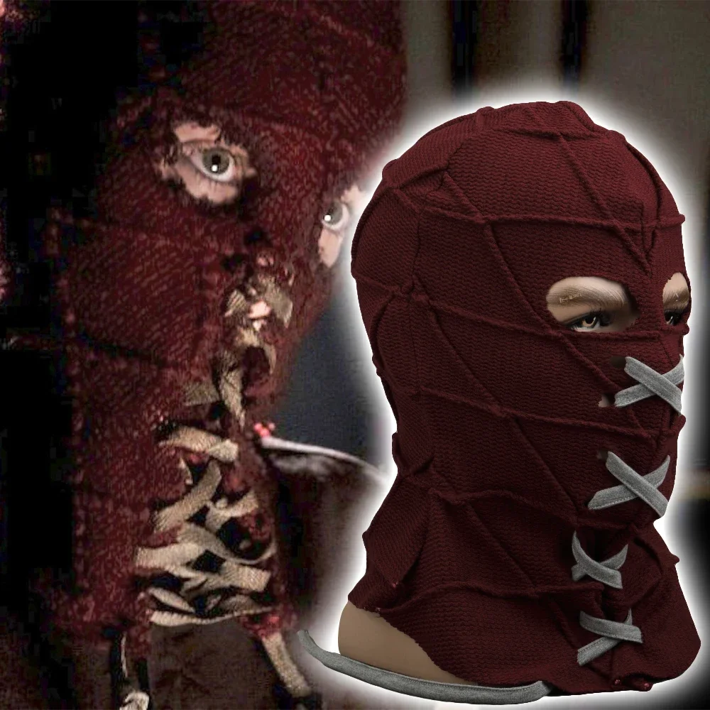 

BrightBurn красный капюшон детский косплей страшная маска ужасов костюмы Хэллоуин маска полная голова дышащий реквизит