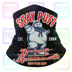 Ghostbusters Stay Puft Microfiber Neck Gaiter Bandana Scarf Unisex Camping Multifunctional