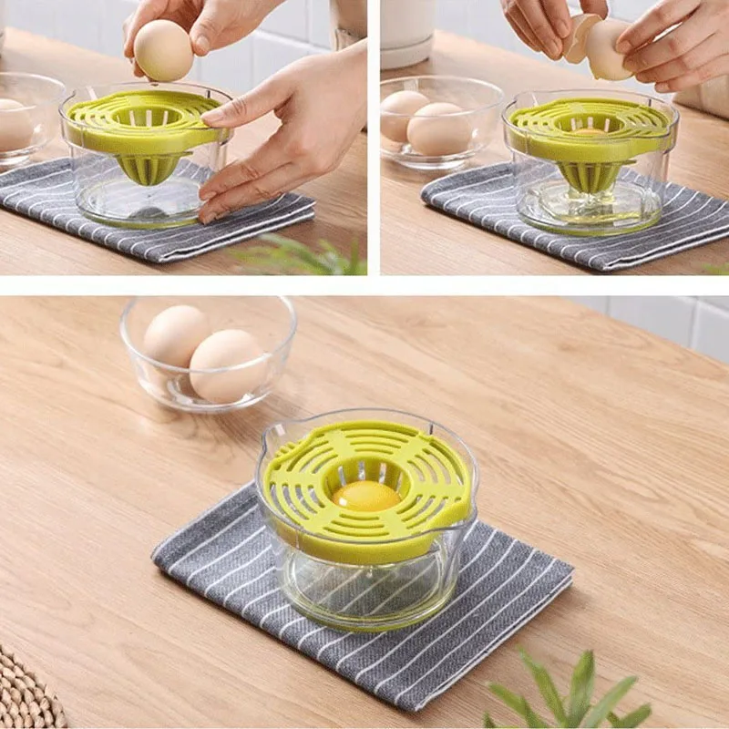 عصارة يدوية من الحمضيات والليمون والبرتقال 4 في 1 عصارة فواكه يدوية متعددة الوظائف مع كوب قياس مدمج فاصل بيض مبشرة