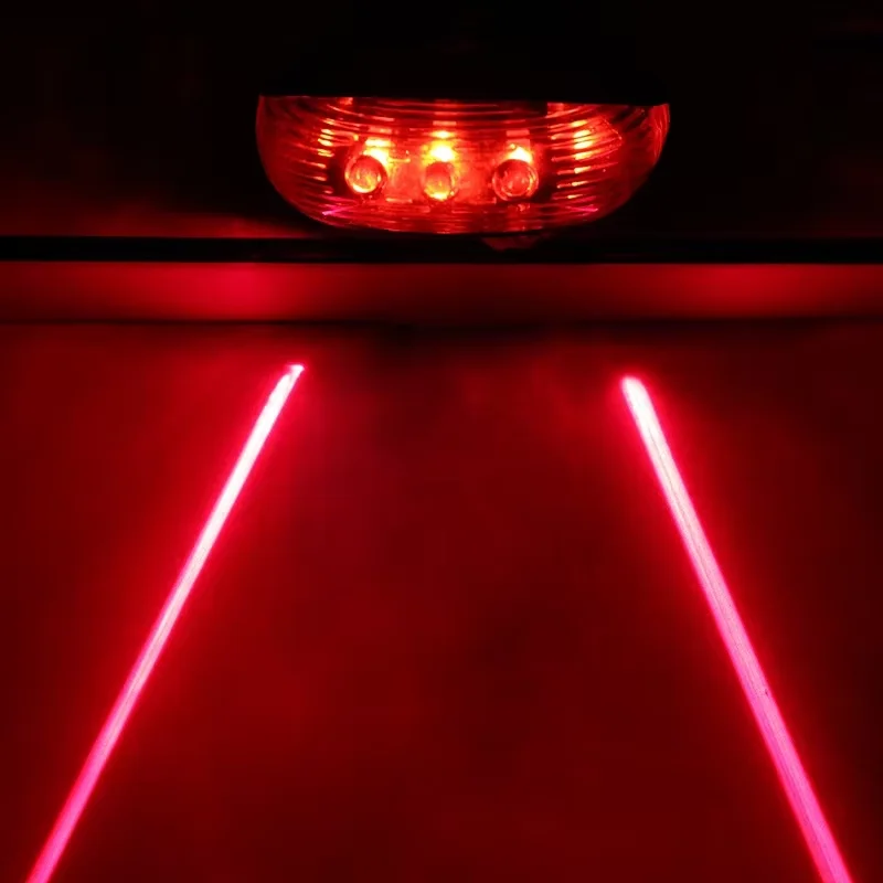 Mountain Bike Red Tail Light Laser Flashing Rear Light for Night Riding Cycling Safety Warning Light Bicycle Accessories gallery 5