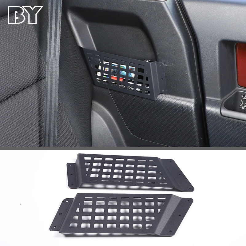 

Car Rear Seat Side Storage Panel Auto Seat Organizer Holder For Toyota FJ Cruiser 2007-2021 Interior Accessories Aluminum Alloy