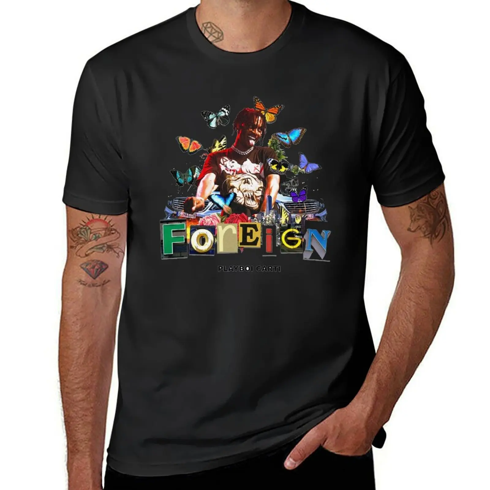 

Playboi Carti Foreign T-Shirt baggy shirts plus sizes Personalized t-shirt kawaii clothes mens vintage t shirts