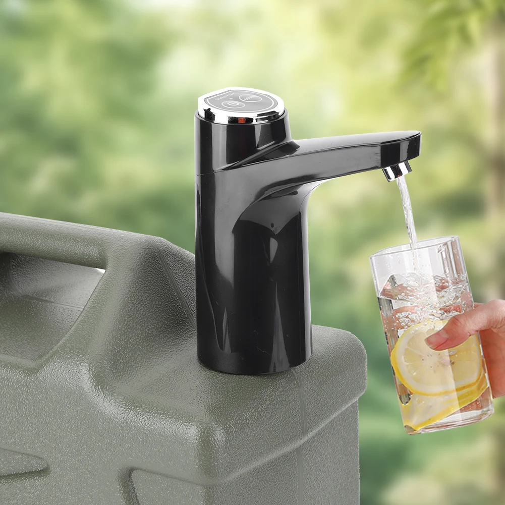 Distributeur de réservoir d'eau de poubelle extérieure, interrupteur à une touche, pompe à eau automatique, pompe à eau électrique Rechargeable par USB pour le Camping en plein air