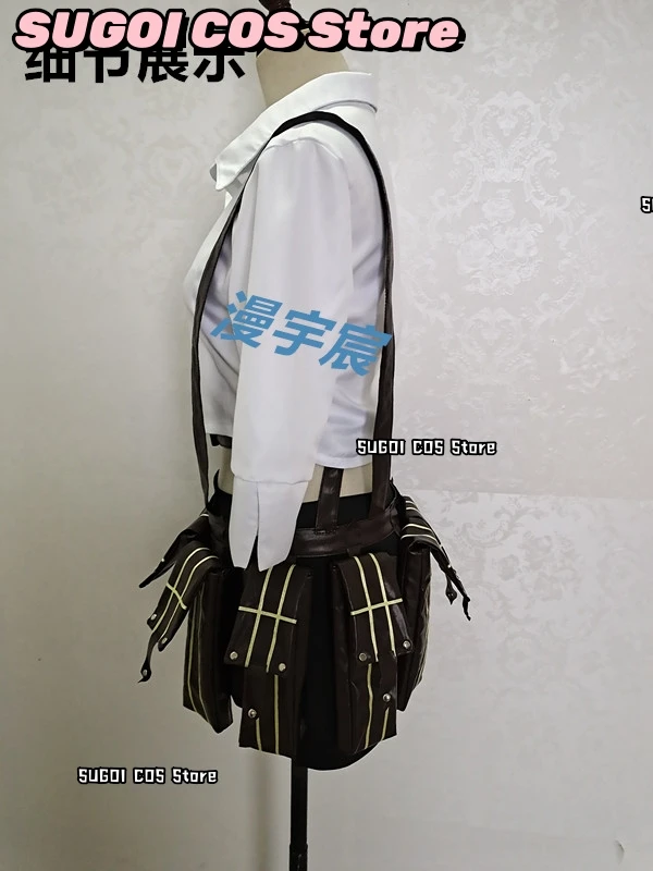 Game DMC 5 V Lady Mary Cosplay Costumes Shirt+Short Skirts Women's Dresses Anime Lady Outfits Wig Prop Role-playing Suits Dress