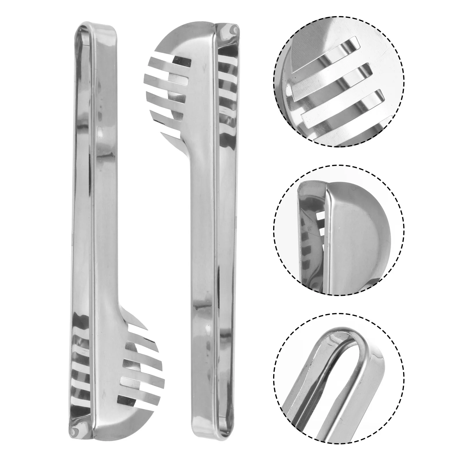 

2pcs Stainless Steel Pasta Kitchen Tongs Heat-Resistant Food Clip For Home Party Wedding Breakfast Buffet Bbq Tool Cooking Clamp