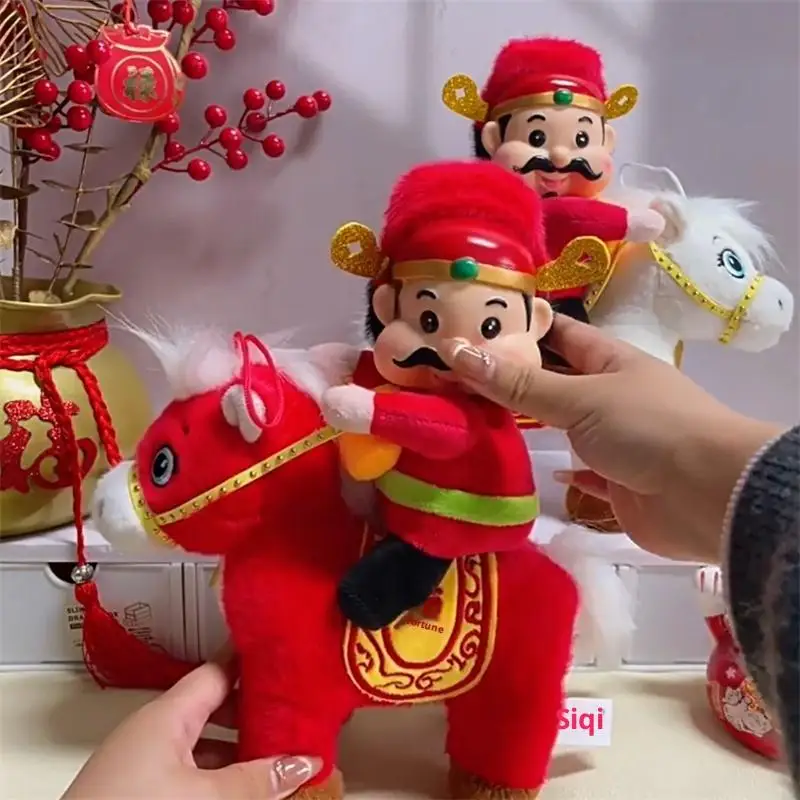 Neue Plüsch Chinesisches Pferd Maskottchen Stofftier Plüsch Stofftier Spielzeug Neujahr Segen Souvenir Chinesisches Jahr des Pferdes