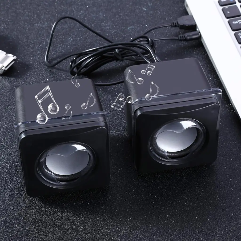 Computer Speakers Stereo Sound System Portable Mini USB Wired Speaker 3.5mm for PC Notebook Gaming