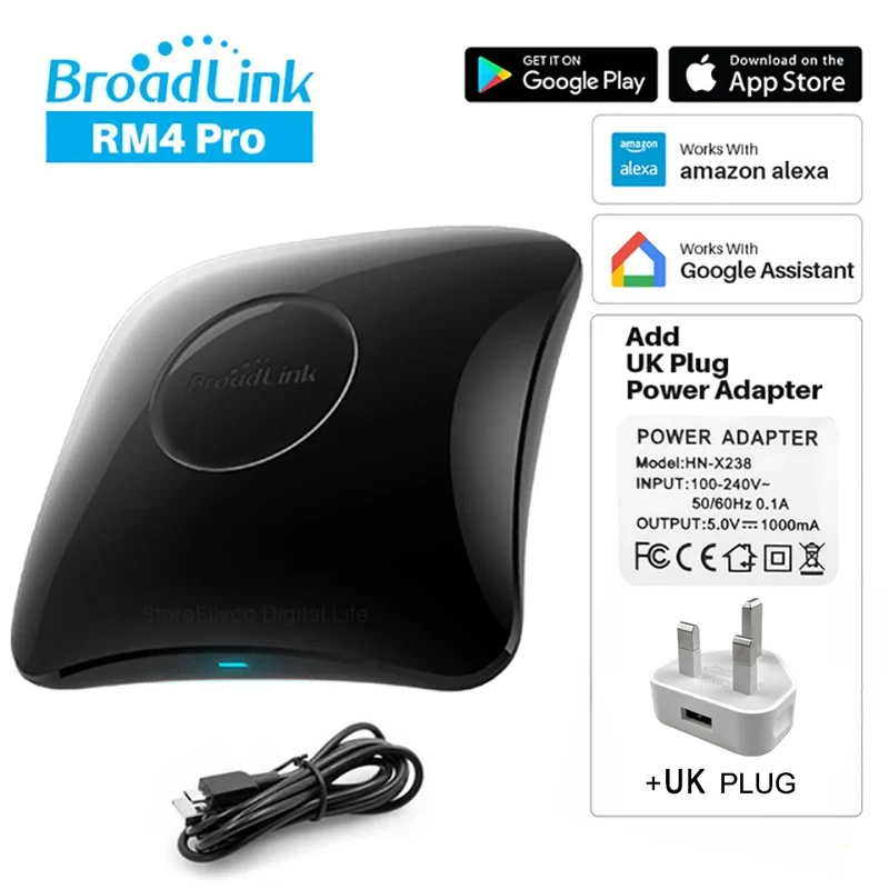 Originele Broadlink RM4 Pro IR RF WIFI Universele slimme afstandsbediening RM4Pro SmartHome Automation Werk met Alexa en Google Home