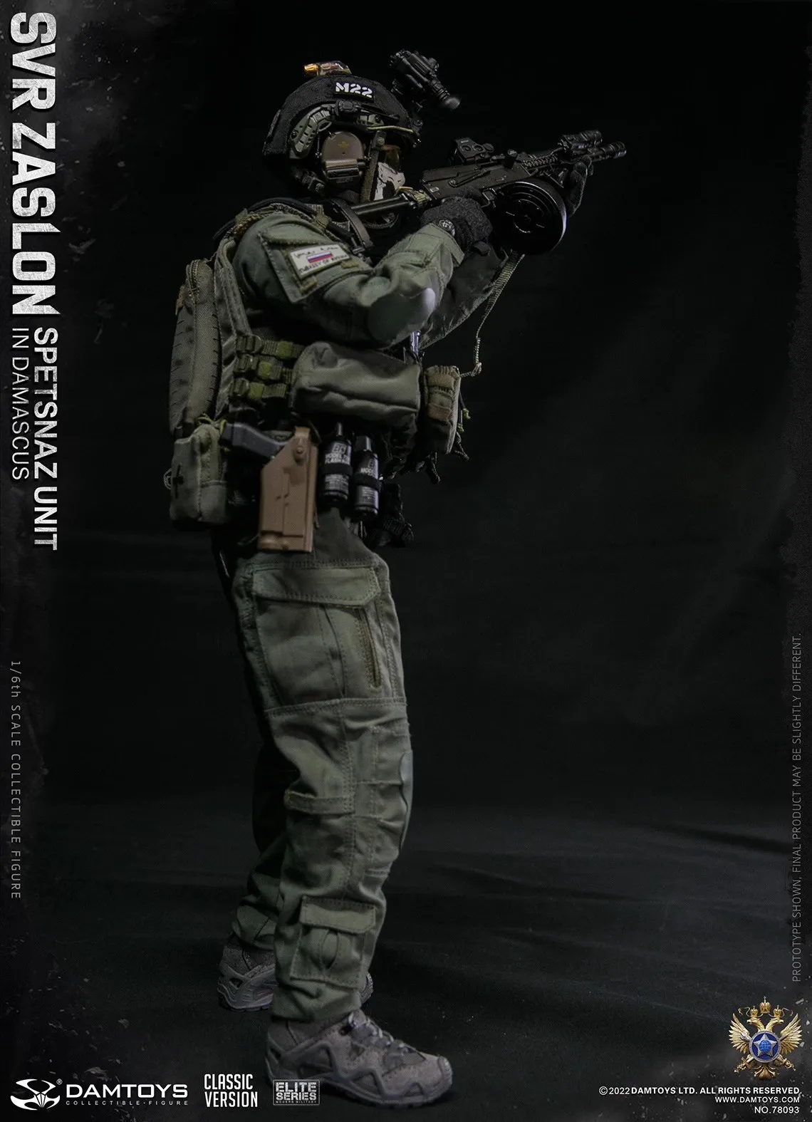 DAMTOYS DAM 78093 1/6 Soldier Doll Russiam SVR Zaslon in Damascus Classic Version Full Set 12'' Action Figure Toy In Stock