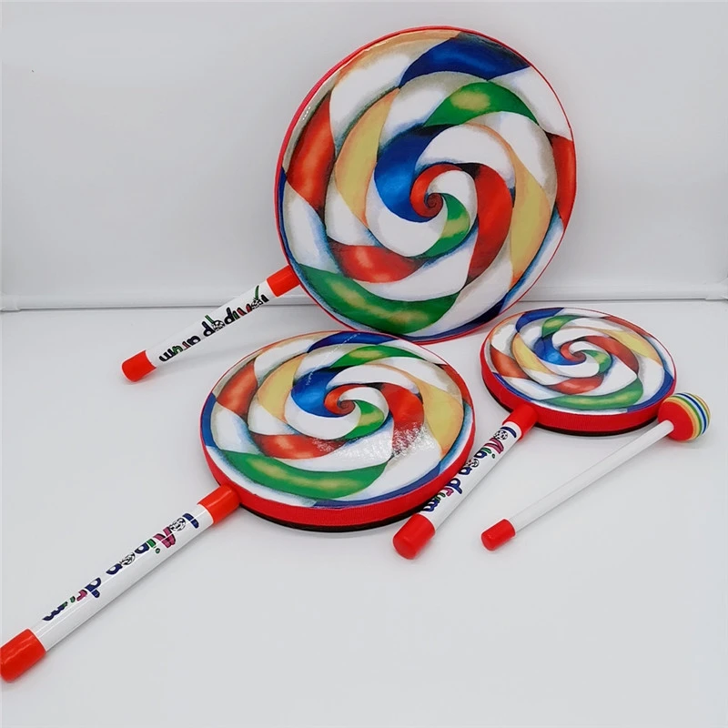 

Lollipop Hand Drum 6 Inch / 8 Inch / 10 Inch Percussion Instruments Musical Learning Toy Infant Teaching Aids Lollipop Drums