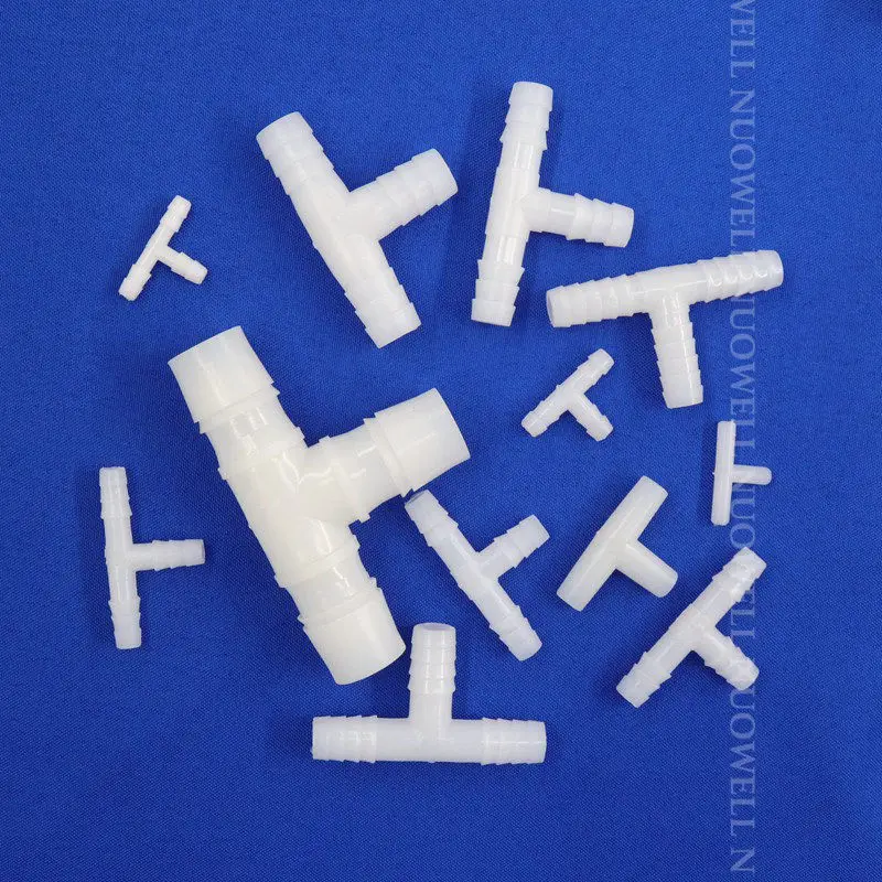 10~100pcs 4-25mm PE Plastic Tube Tee Connectors Aquarium Fish Tank Water Pipe Joints Air Pump Oxygen Hose Pipe Connector