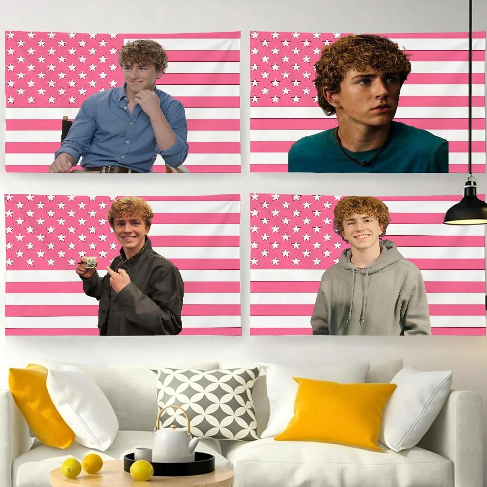 Actor W-Walker Scobell-S flag For Garden Party Living Room Home Wall Decor Banner Bedroom Outdoor Tapestry