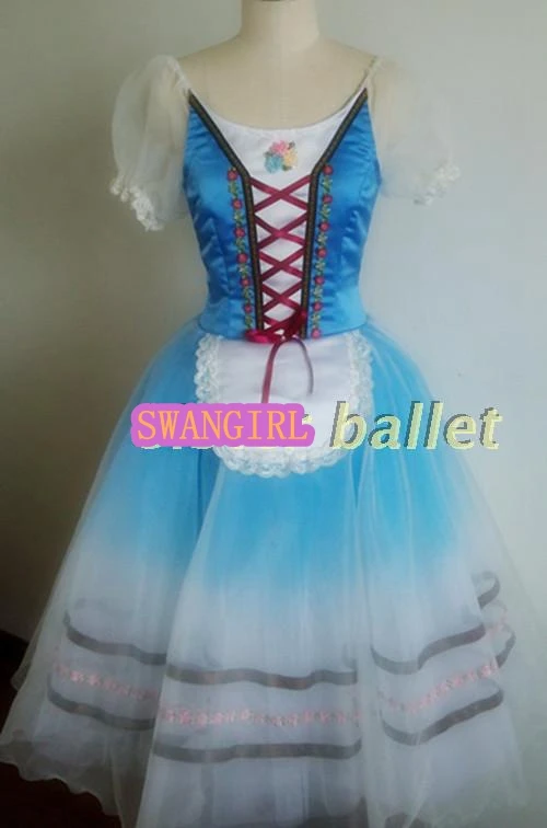 زي باليه جيزيل الأزرق للفتيات جريجوري بيلي زي باليه كلاسيكي وردي فستان باليه احترافي SB0037