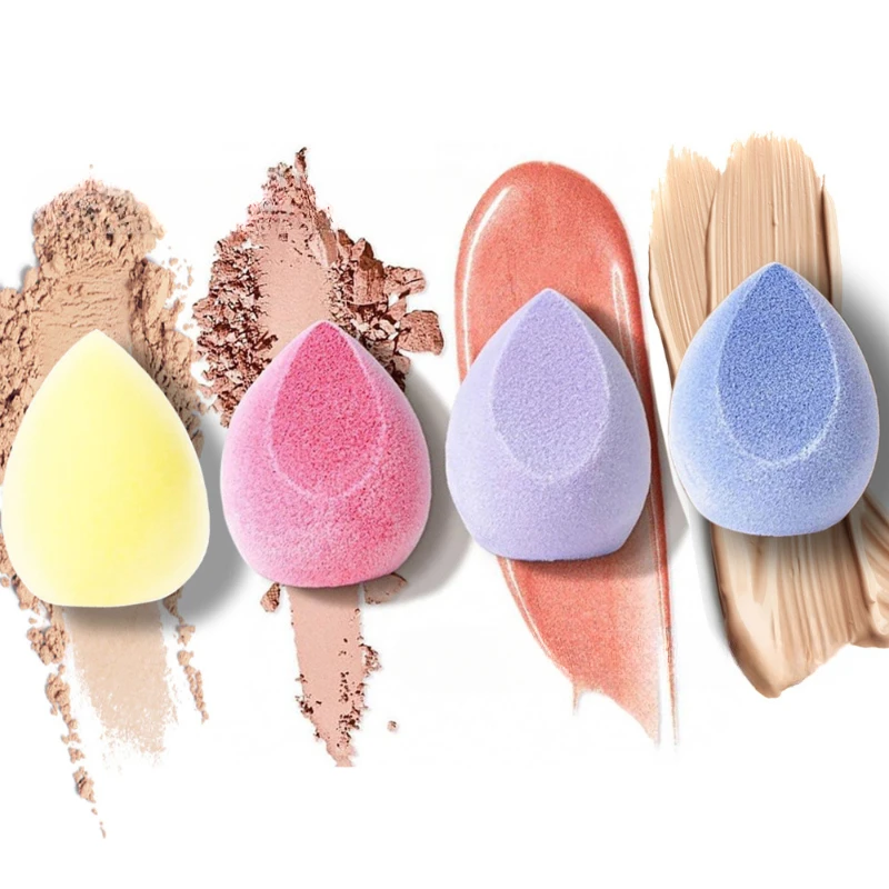 New Velvet Water Drop Powder Puff Giant Soft Flocking Beauty Egg with Fluffy Loose Powder Makeup Egg Makeup Sponge