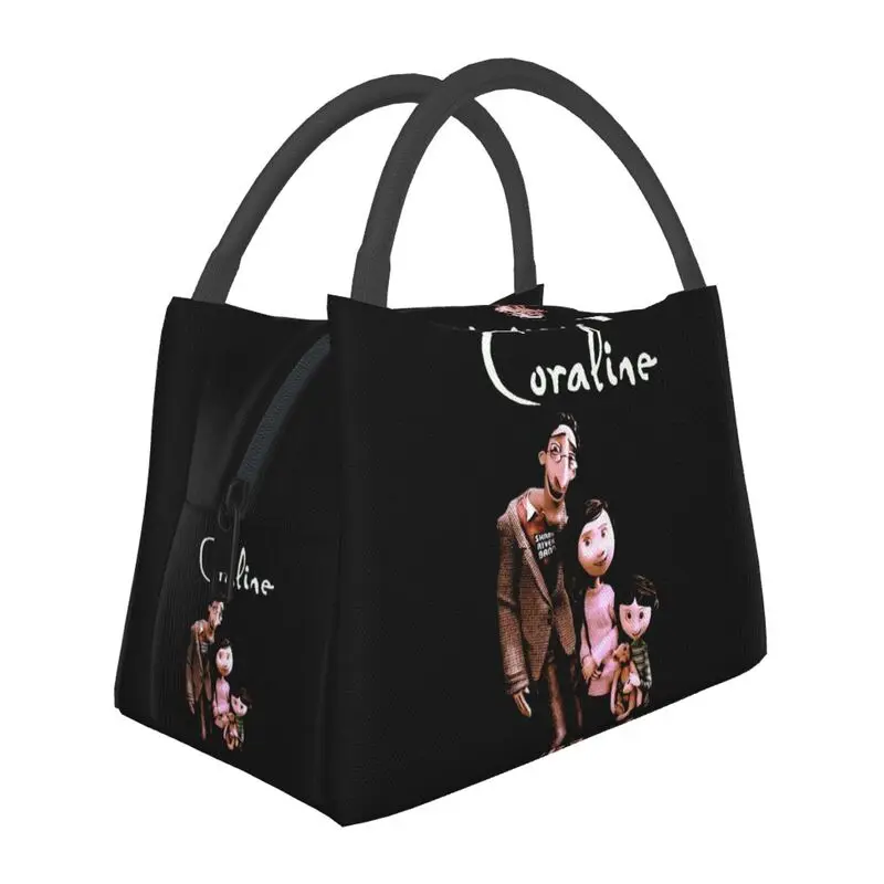 

Coraline Insulated Lunch Bag for School Office Movies TV Leakproof Thermal Cooler Lunch Box Women