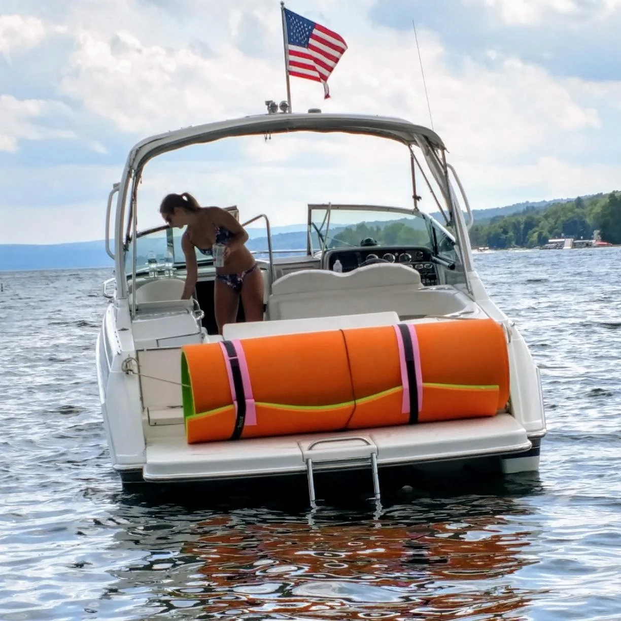 

18' X 6' Foam Floating Water Mat - Aqua Water Pad for Lakes, Boats and Fun!promote sales