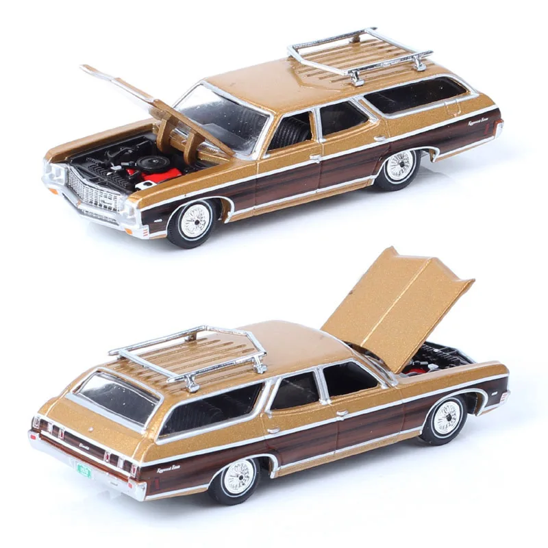 Auto Star AW 1/64 Scale Old 1970 Chevrolet Impala Kingswood Estate Station Wagon Diecast & Vehicles Chevy Metal Car Model Toy