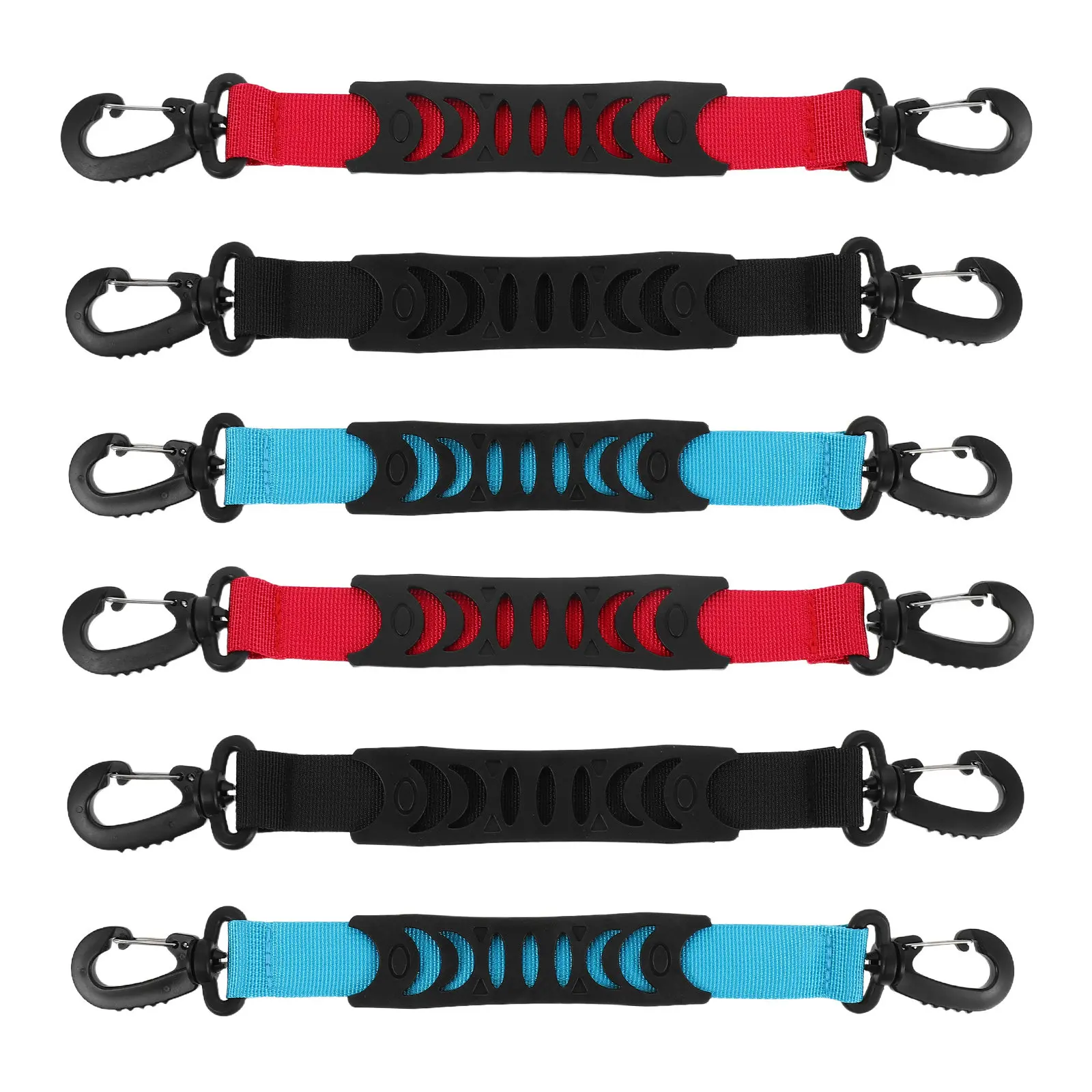 

6Pcs Skate Carrier Strap Universal Ski Boot Shoulder Sling with Quick-Release Buckle Stylish Tri-Color Design for Ice Skates