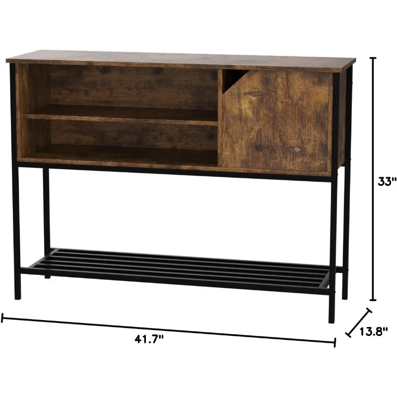 Coffee Bar with Storage Buffet Cabinet Kitchen Sideboard with Adjustable Shelves Console Table for Kitchen Dinning Room