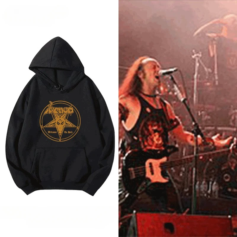 Sudadera con capucha para hombre y mujer de Bathory Heavy Metal Punk Black Metal Rock Band Venom Motorhead, tendencia