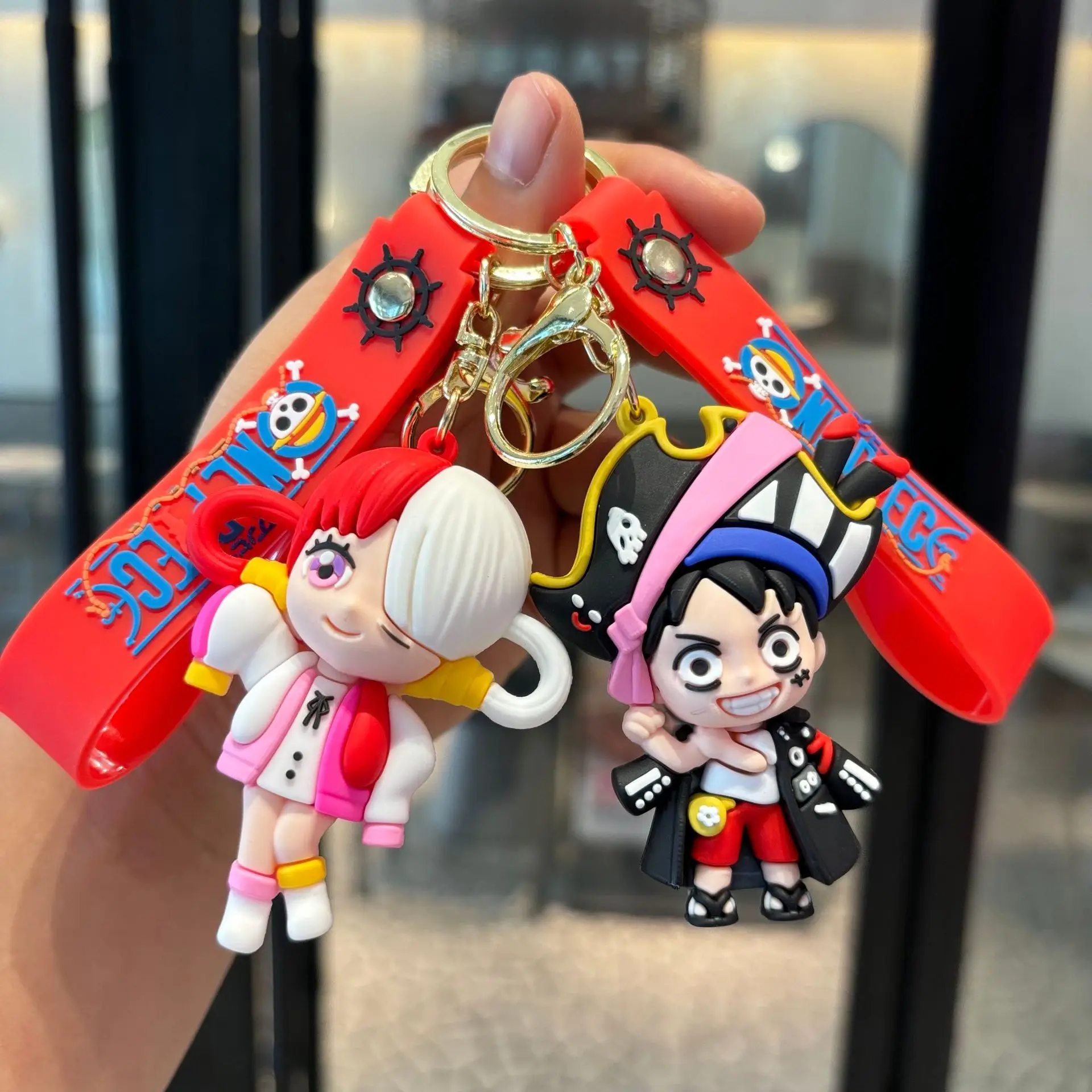 Aquaman keychain PVC figurine pendant for car bag keychain baby grabber toy cute key gift