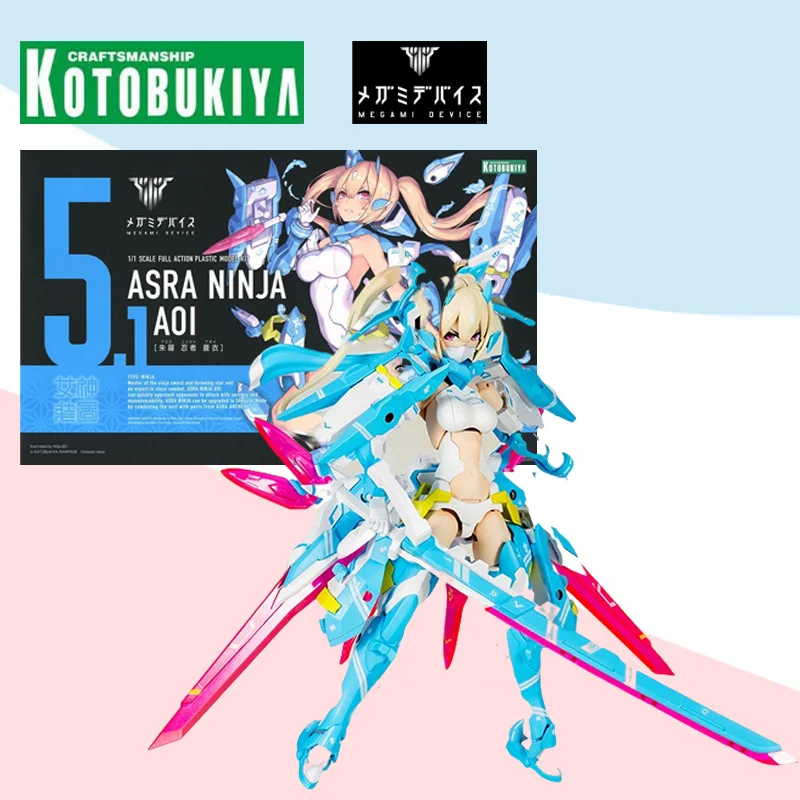 

Kotobukiya Original MEGAMI DEVICE ASRA NINJA AOI 1/1 Scale Full Action Plastic Anime model kit Assembly toy gift for kids