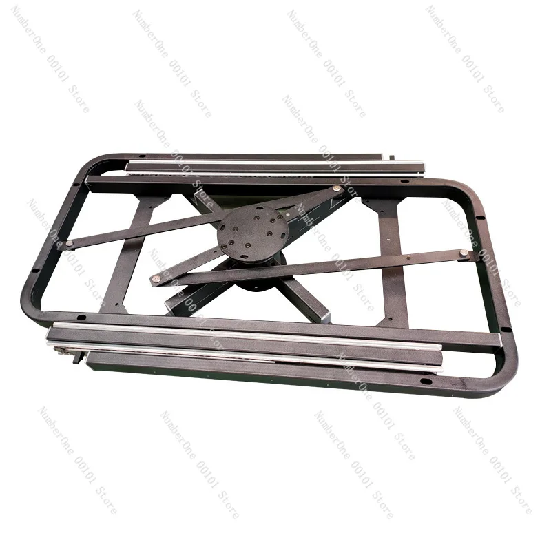 

Multifunctional telescopic dining table | Slide rail rotating dining table combination rack