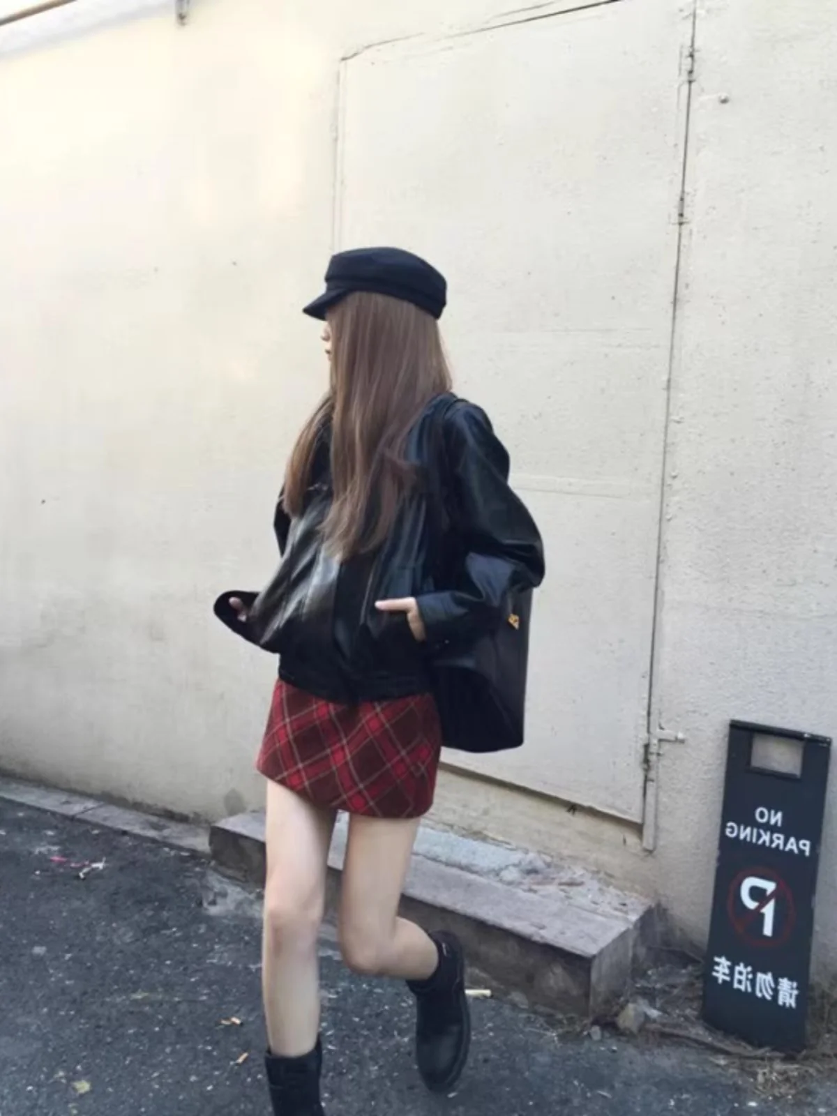 

Американская ретро-юбка А-силуэта в красную клетку, женская, больших размеров, весенняя новинка, утягивающая, с запахом, короткая юбка