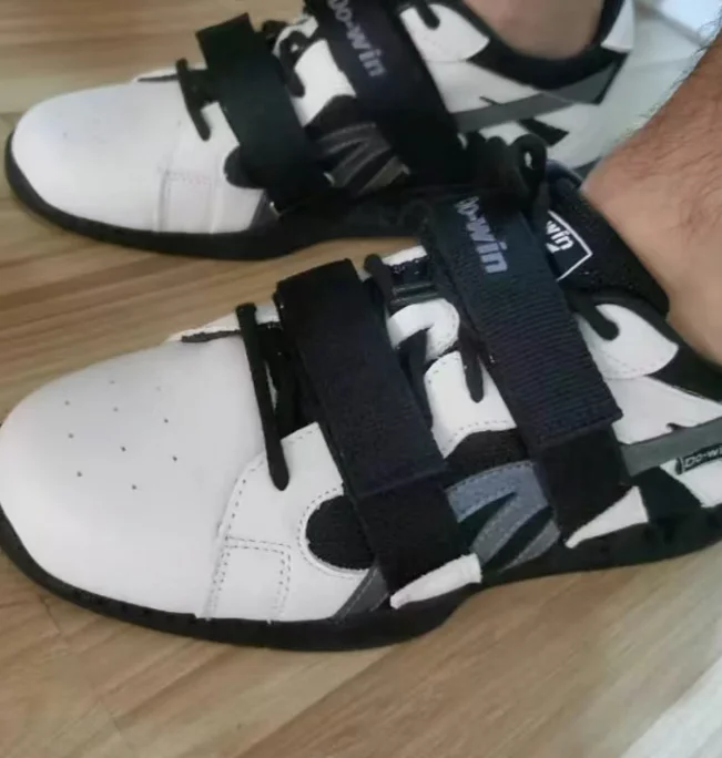 

New Hook and Loop Weightlifting Shoes Men's Women's 36-46 Yards Fitness Squat Shoes Men's White Black Weightlifting Shoes