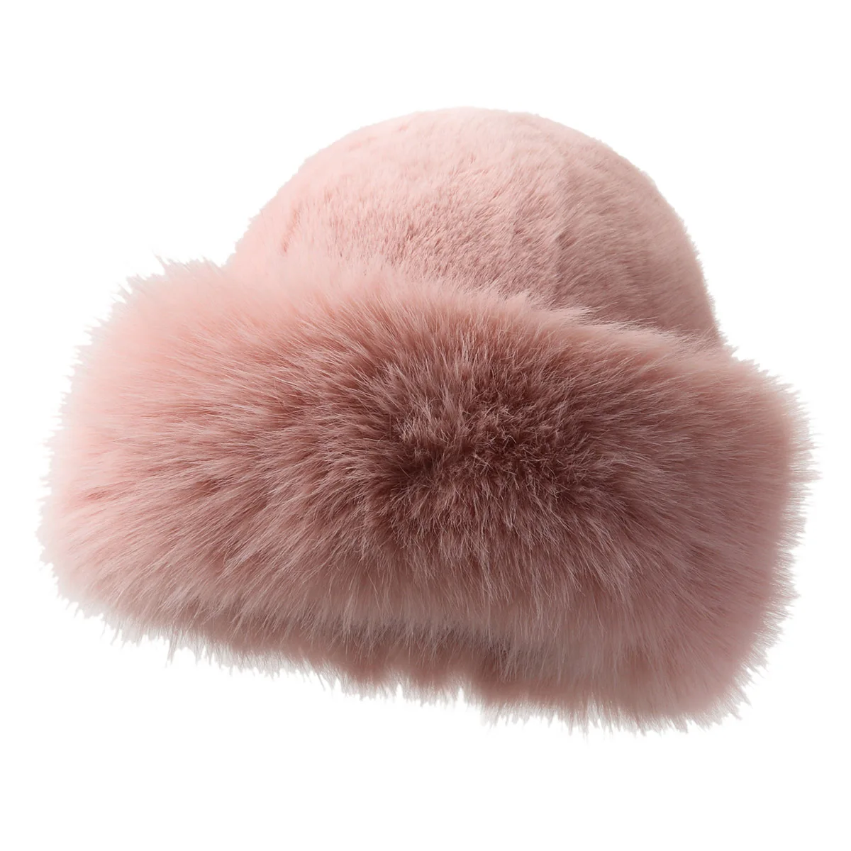 Fur Hat Women Warm Snow Ski Cap Female Faux Fox Fur Bomber Hat Lady Windproof Winter Hats for Women Russian Hat Ushanka