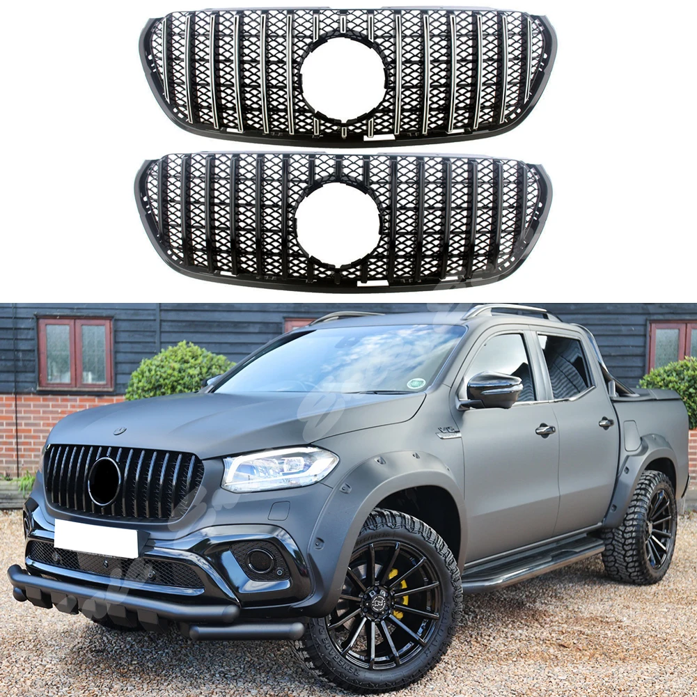 

Car Front Racing Facelift Bumper Grille Upper Grill Cover For Mercedes-Benz W470 X-CLASS Mesh GT X220d X250d X350d